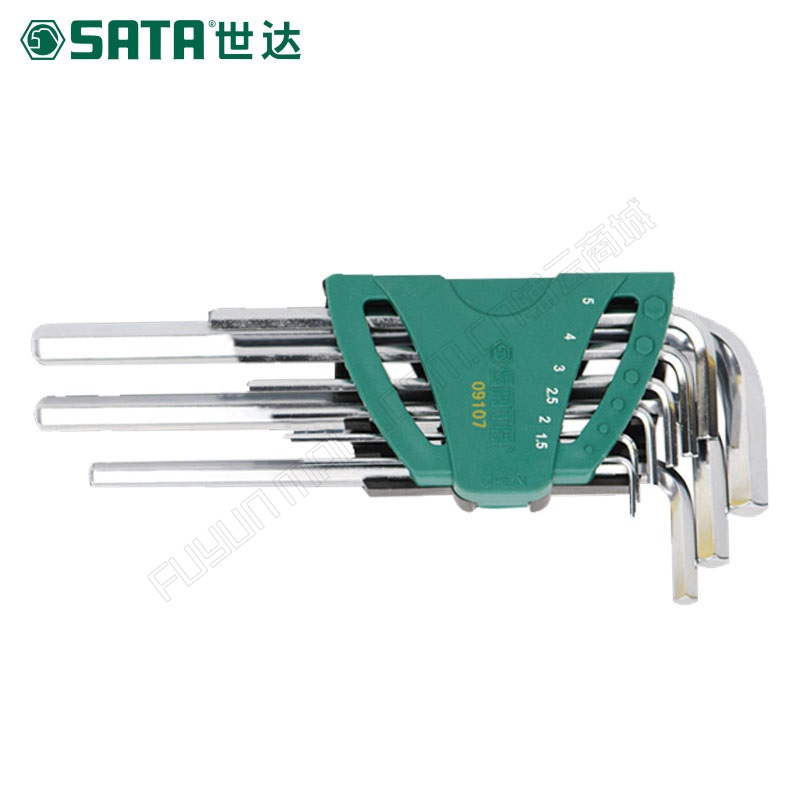 世达/SATA 9件套加长内六角扳手 09107