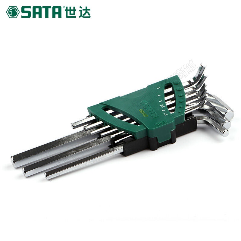 世达/SATA 9件套加长内六角扳手 09107