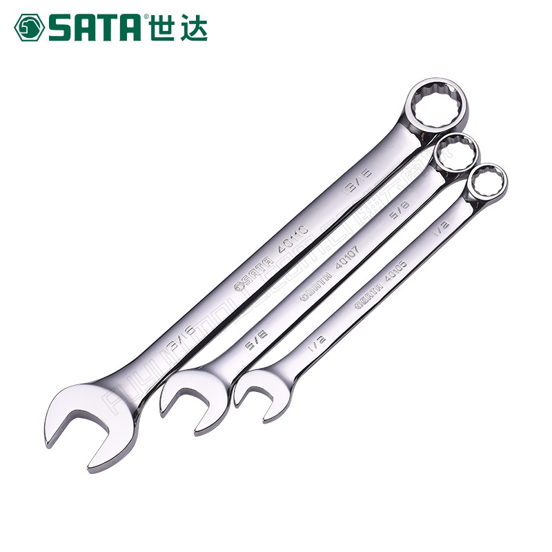 世达/SATA 11件套英制全抛光两用扳手 09021