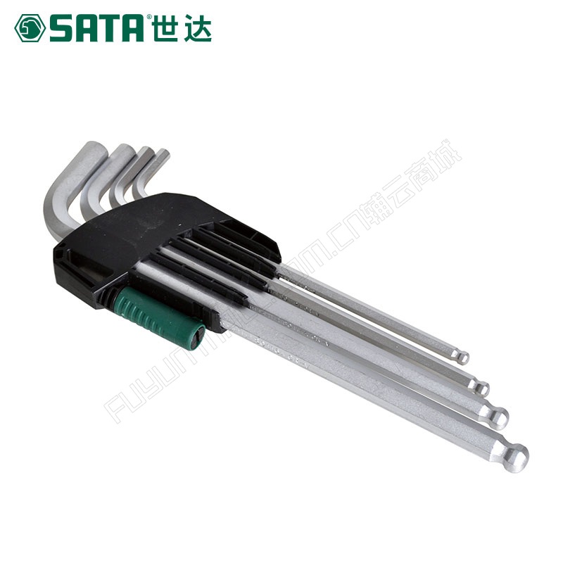 世达/SATA 9件套特长球头内六角扳手 09101