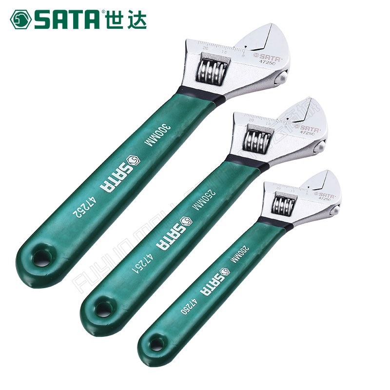 世达/SATA  沾塑欧式活动扳手 