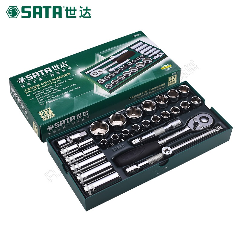 世达/SATA 27件工具12.5MM系列套筒 09903